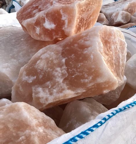 Orange rock salt purest edible rock salt